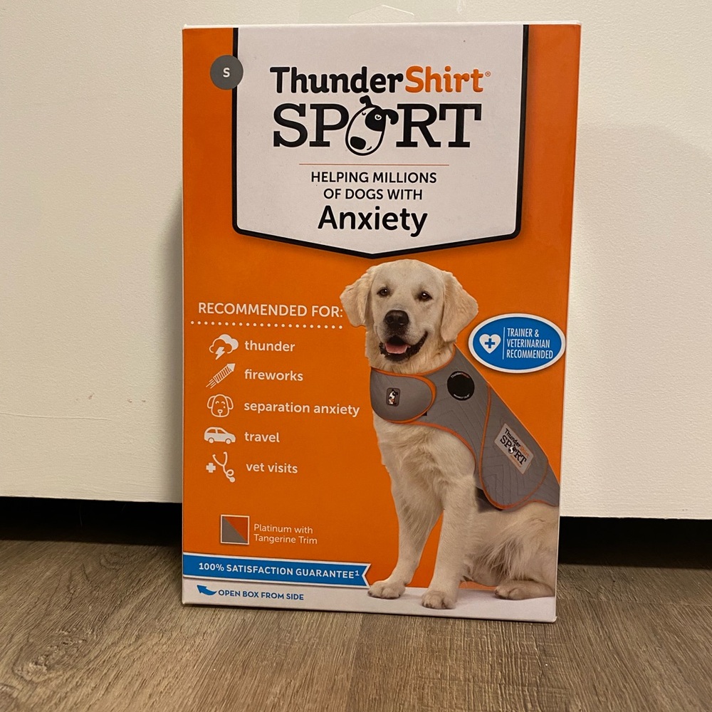 ThunderShirt Sport Dog Anxiety Jacket - Gray (S:Small)